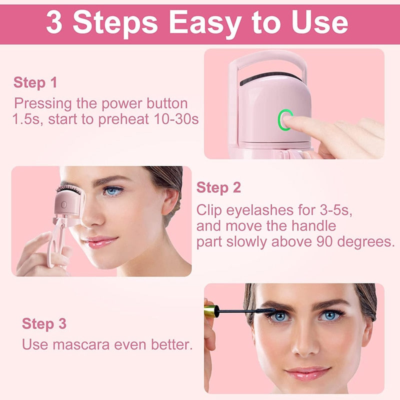 USB Rechargeable Eyelash Curlers